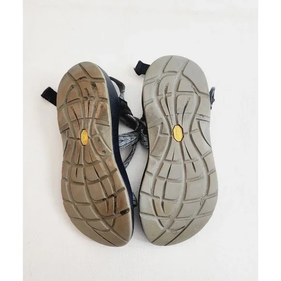 Chaco Z2 Classic Yampa Pixel Wave Purple Aqua Blue Toe Loop Sandals 7 - Picture 7 of 7